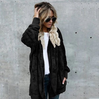 Veste Fausse Fourrure Femme Hivernale Chaude et Confortable - PanierRoyale