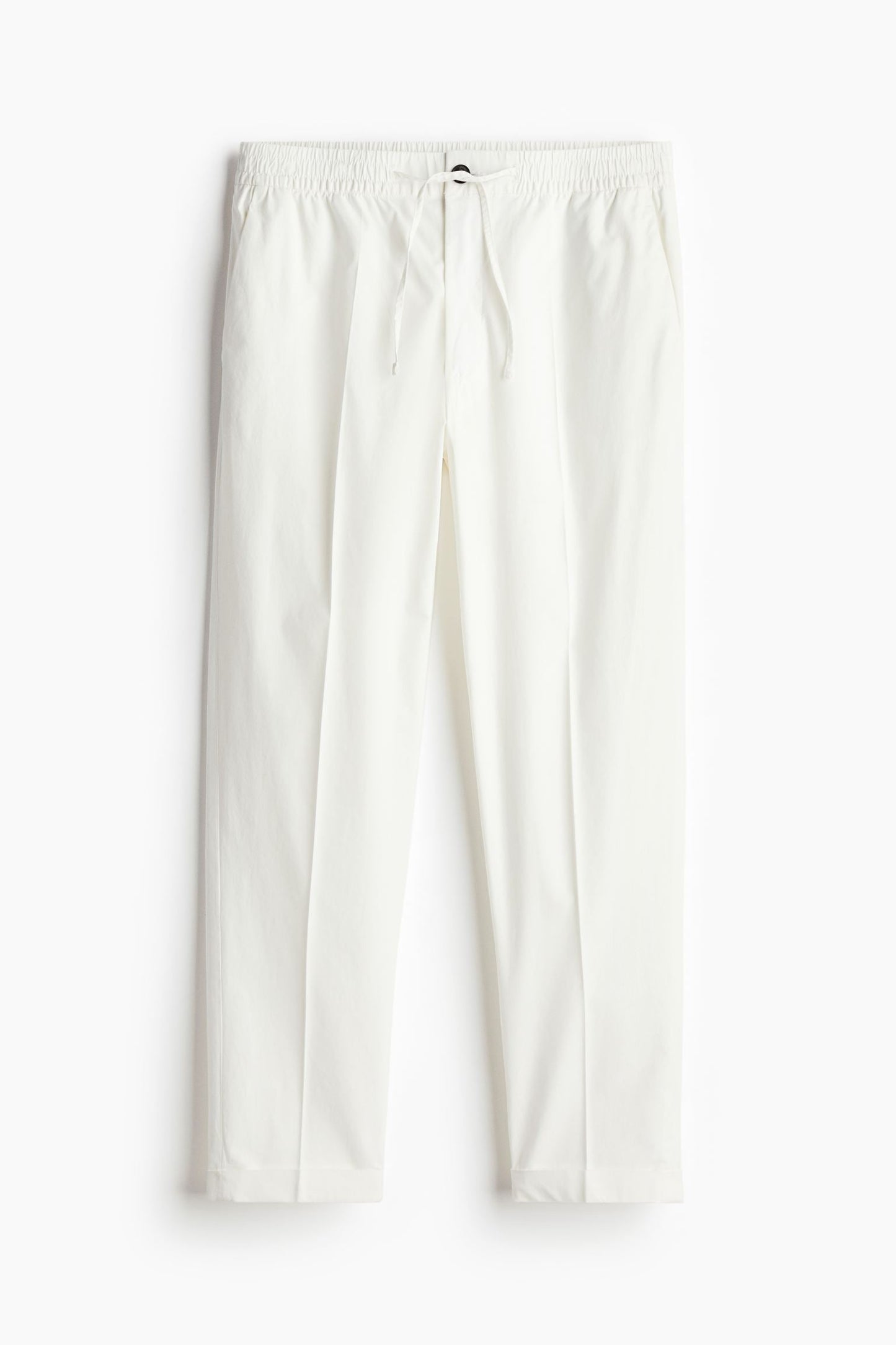 Pantalon Chino Homme Blanc Crème avec Cordons - BerlinGlamour