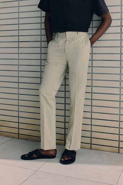 Pantalon Costume Rayure Élégant pour Homme