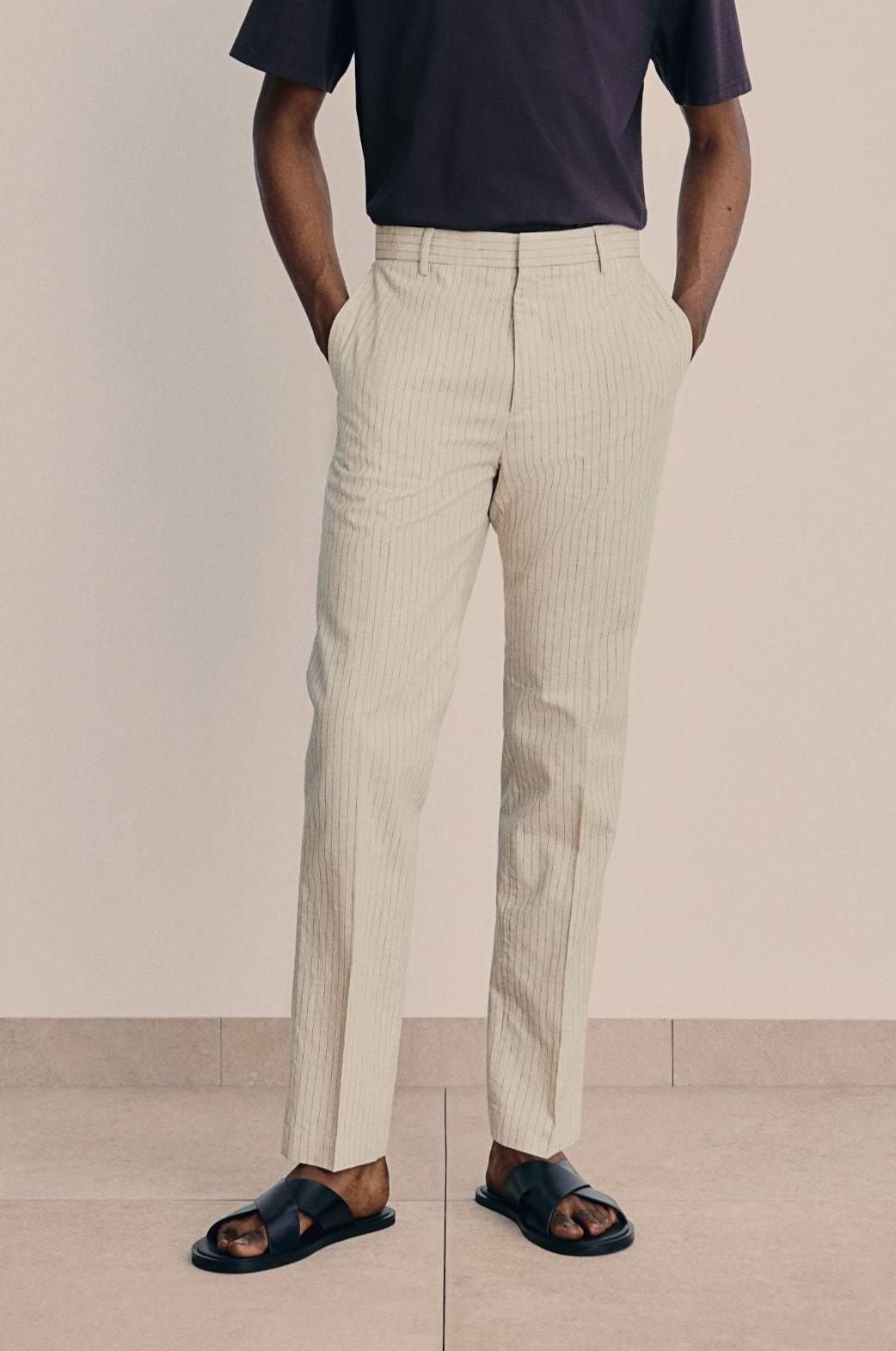 Pantalon Costume Rayure Élégant pour Homme