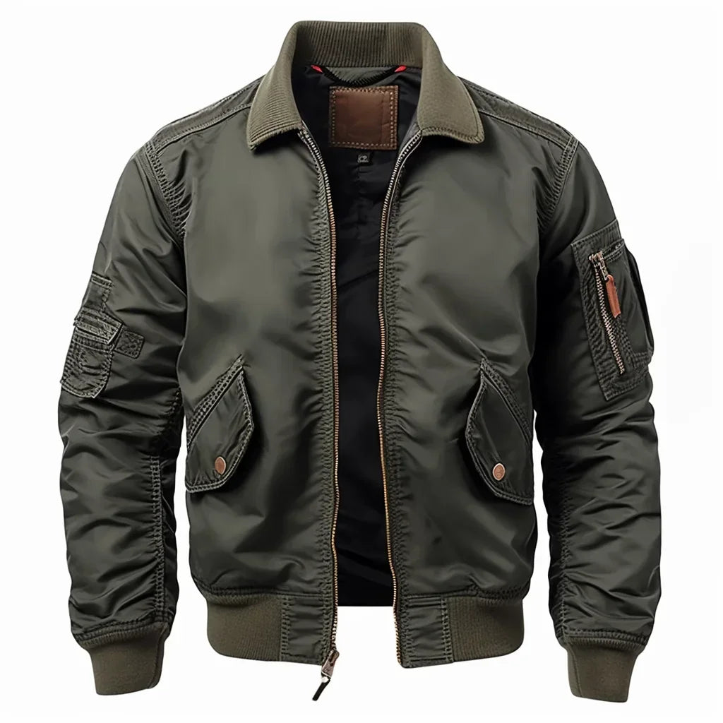 Blouson Homme Sport Cuir Noir - BerlinGlamour