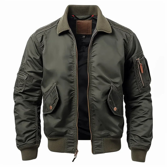 Blouson Homme Sport Cuir Noir - BerlinGlamour