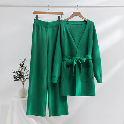 Costume décontracté 2 pièces avec gilet long et pantalon large
