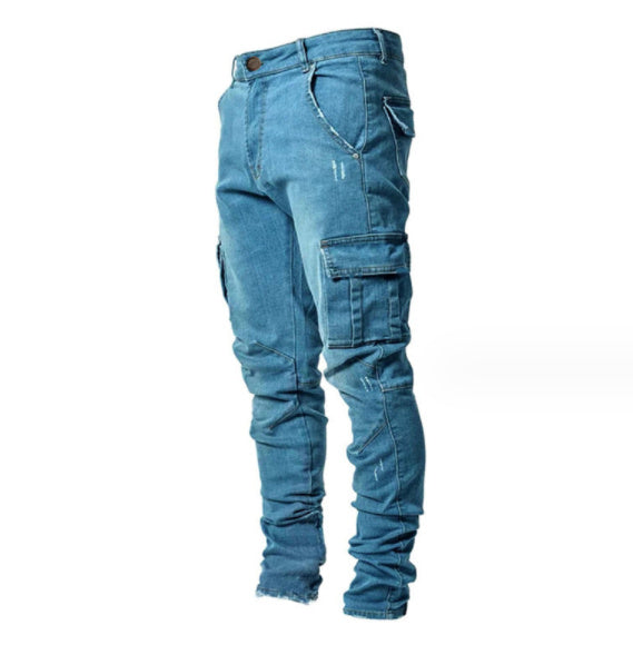 Jeans Homme avec Poches Latérales - Solides et Confortables