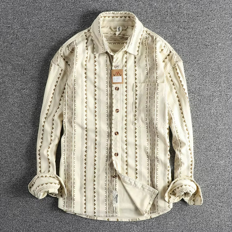 Chemise Homme Coton Rayée Classique - BerlinGlamour