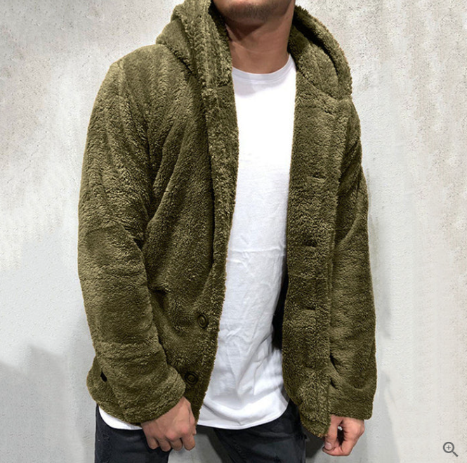 Pull à Capuche Fleece Homme Chaud et Confortable