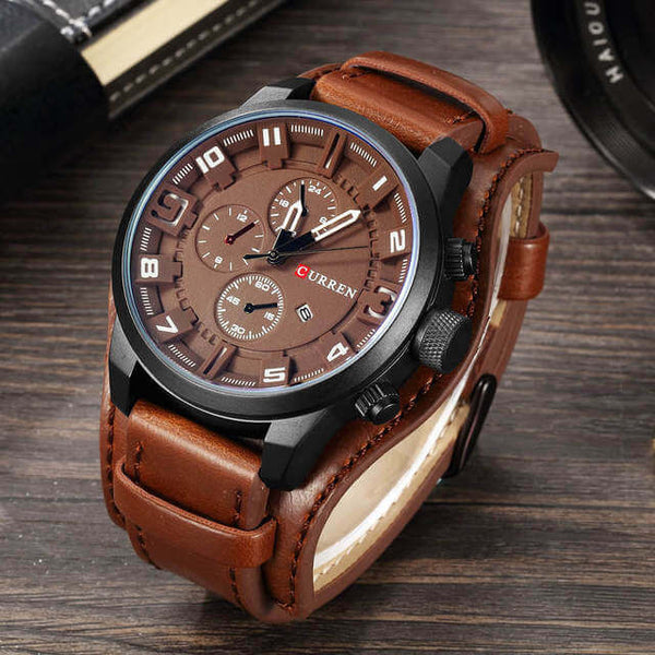 Montre Chronographe Sportive Design Élégant