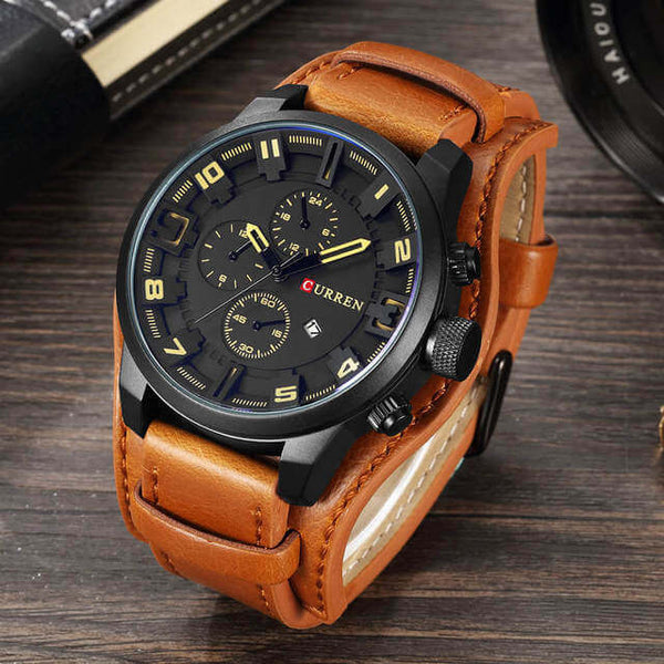Montre Chronographe Sportive Design Élégant