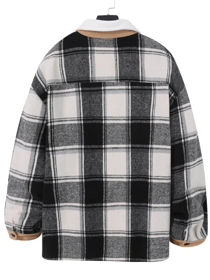 Veste Carreaux Décontractée pour Homme