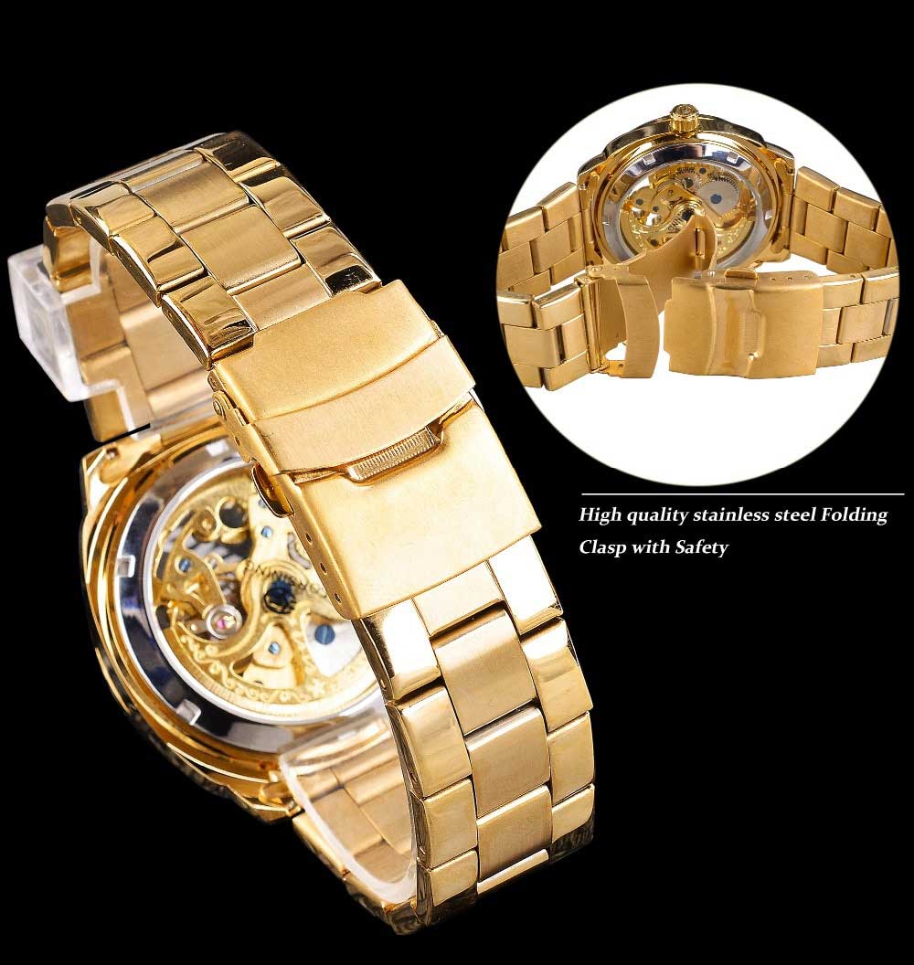 Montre Homme Élégante Verre Cristal Transparent