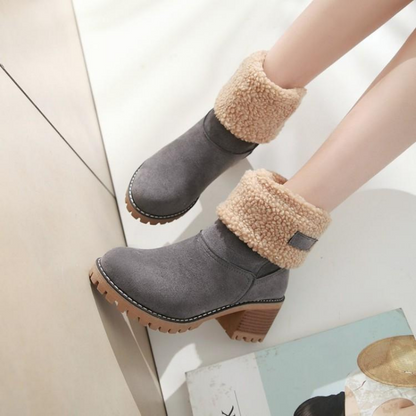 Bottes Femmes Hiver Fourrées et Chauffantes