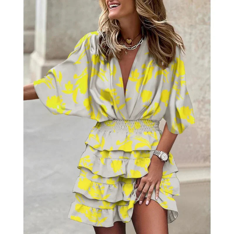 Robe Été Femelle Légère Manches Courtes