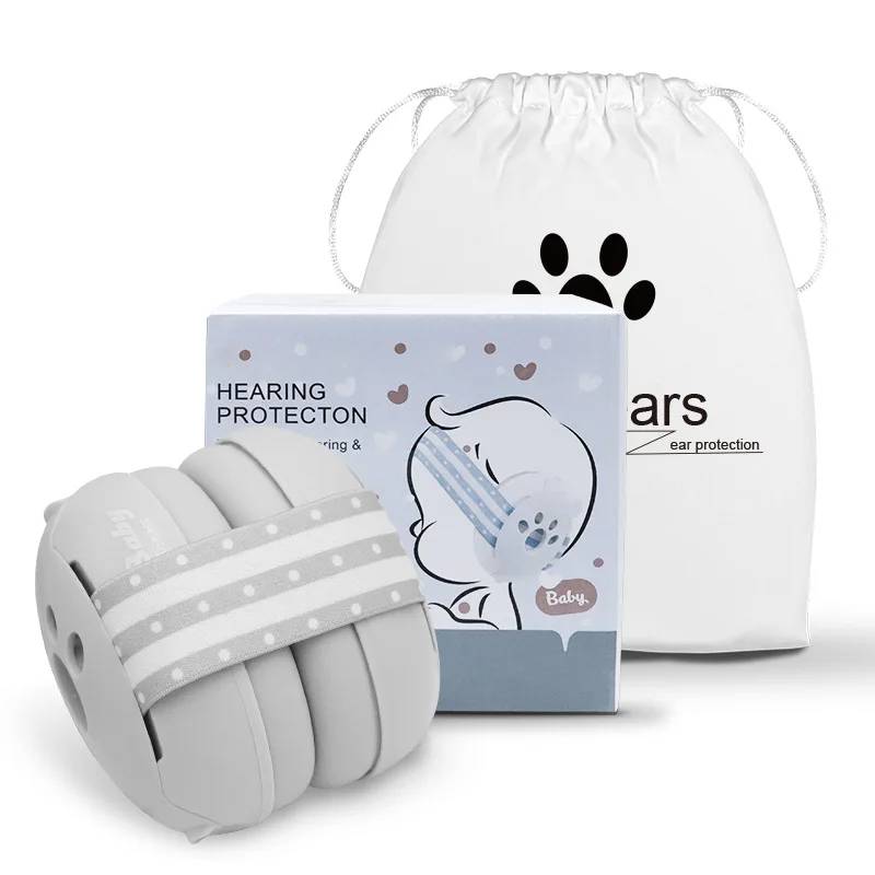 Casque Anti-Bruit Bébé Garçon avec Étui de Rangement