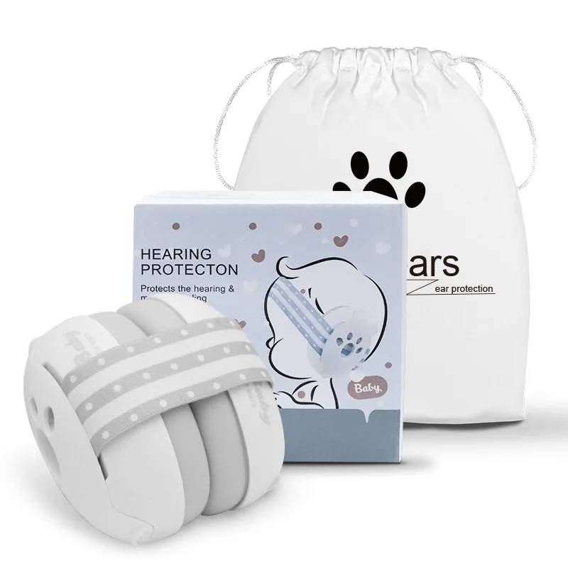 Casque Anti-Bruit Bébé Garçon avec Étui de Rangement
