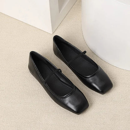 Ballerines Femme Élégantes à Bout Rond Brillant