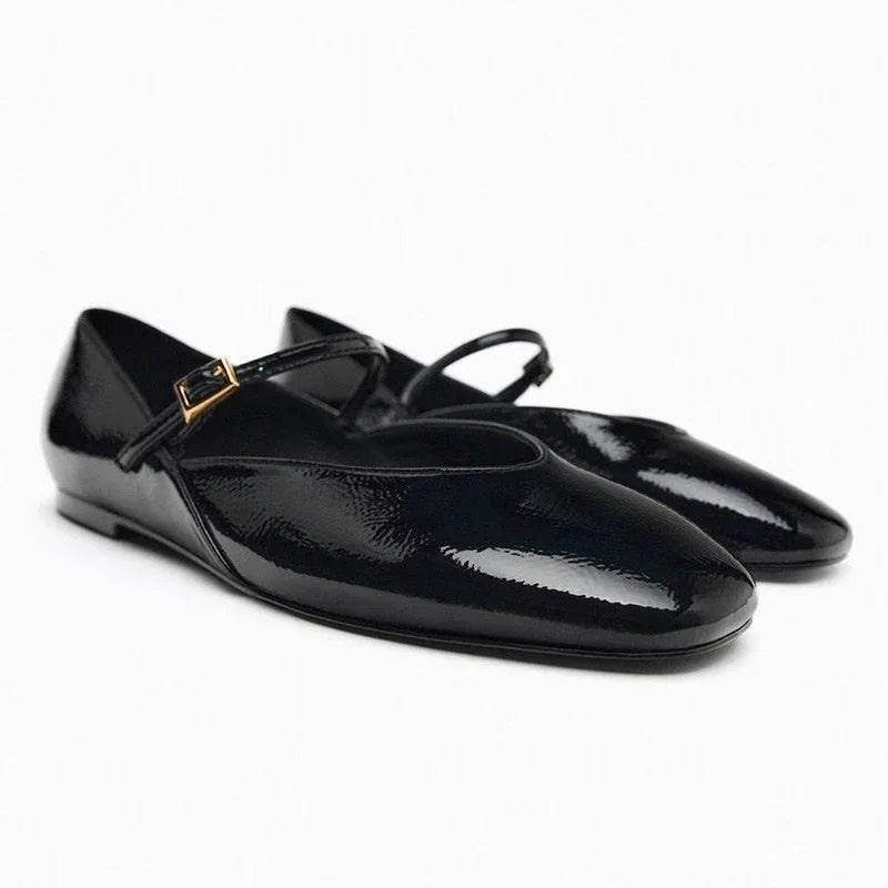 Ballerines Femmes Vernies Confortables et Chics