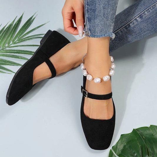Ballerines Femmes Confort Chaussures Lacets Décontractées - PanierRoyale