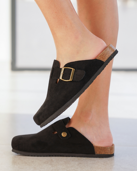 Barbara™ – Mules Femme Élégantes en Suédine Confort et Design Moderne