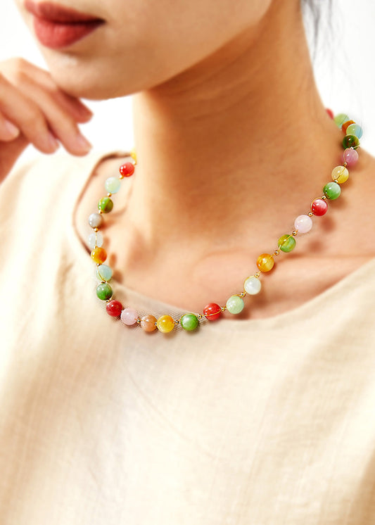 Belle collation de jade couleur arc-en-ciel - EasyApparels