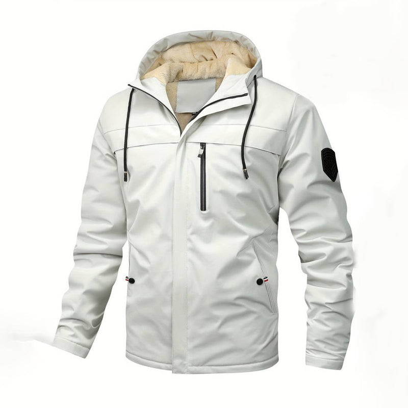 Veste à capuche imperméable pour homme