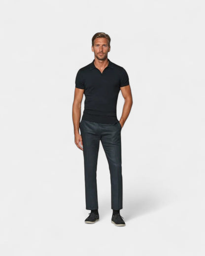 Pull Polo Homme Minimaliste Col V