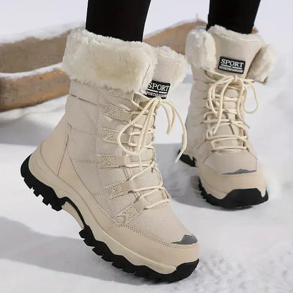 Bottes Hiver Fausse Fourrure Chaudes et Imperméables - PanierRoyale