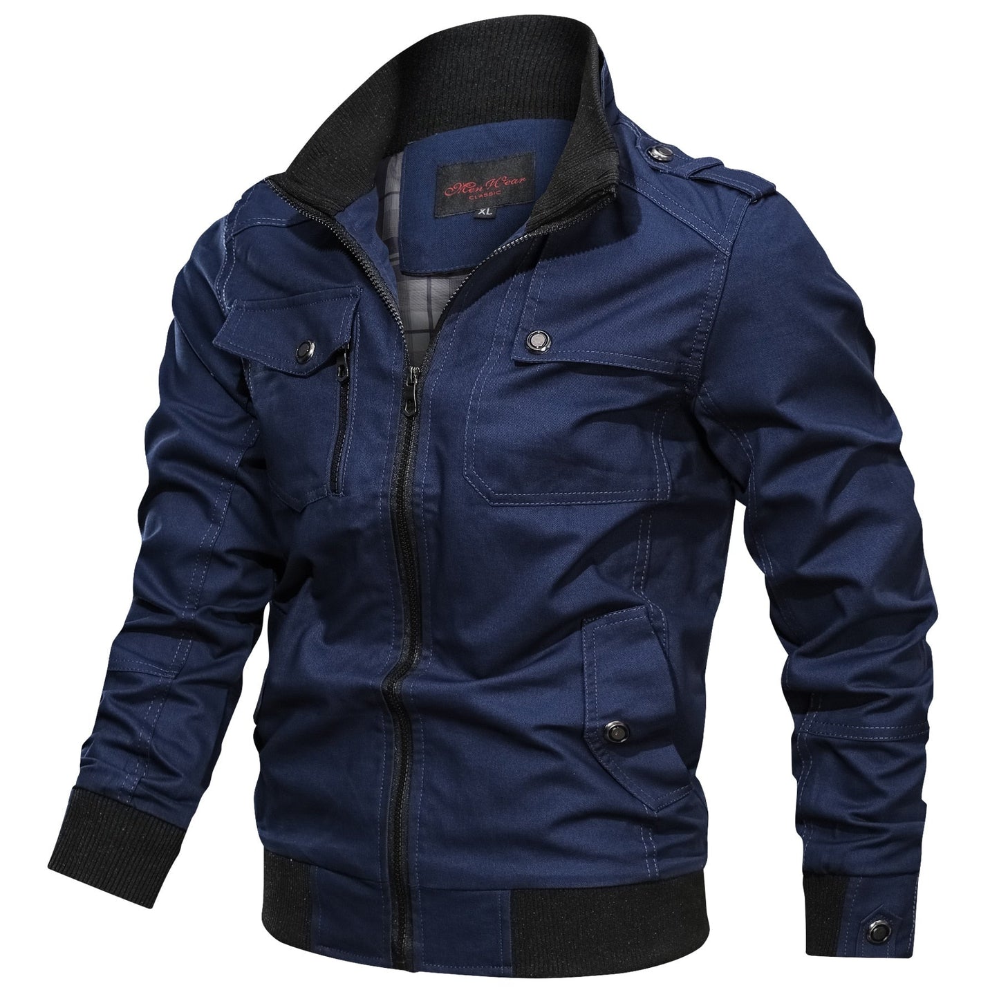 Blouson de ville avec col montant - Veste décontractée pour homme