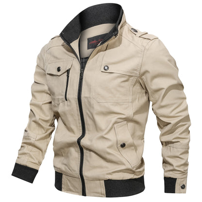 Blouson de ville avec col montant - Veste décontractée pour homme