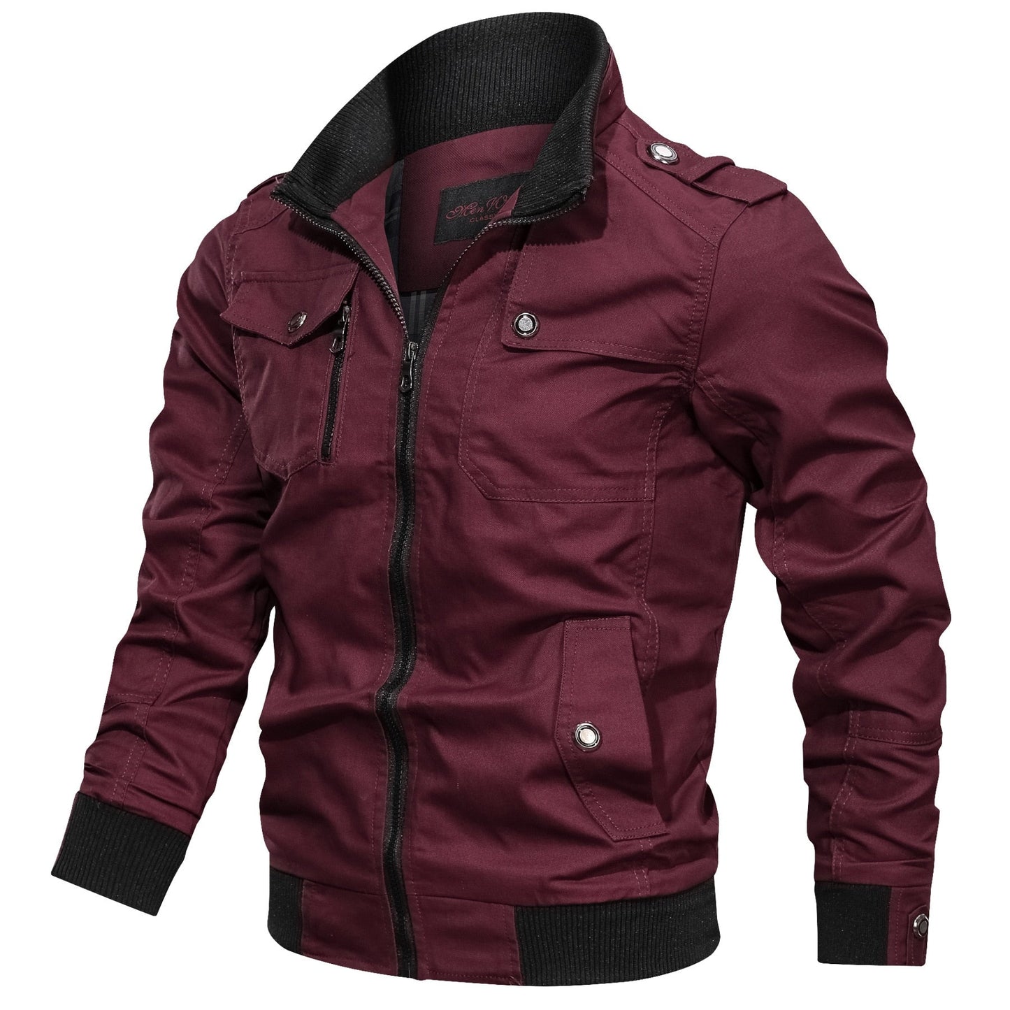 Blouson de ville avec col montant - Veste décontractée pour homme