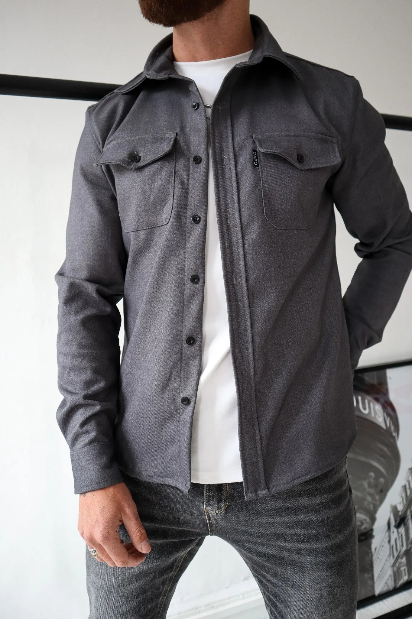 Blouson Décontracté pour Homme - Veste Overshirt Chic et Polyvalente