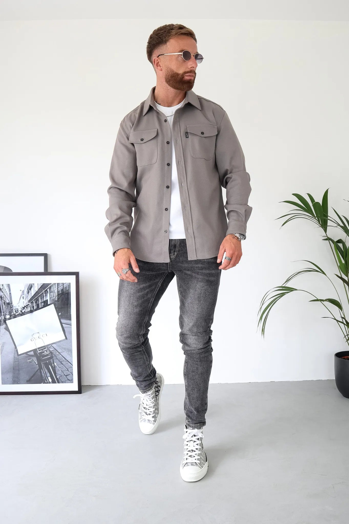 Blouson Décontracté pour Homme - Veste Overshirt Chic et Polyvalente