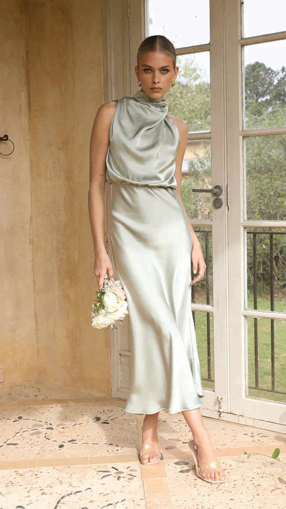 Belle™ – Robe Longue Femme Éblouissante en Tissu Chatoyant pour Soirées