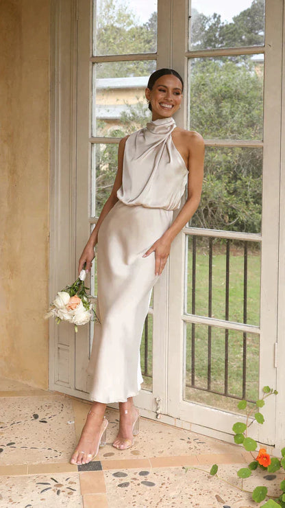 Belle™ – Robe Longue Femme Éblouissante en Tissu Chatoyant pour Soirées