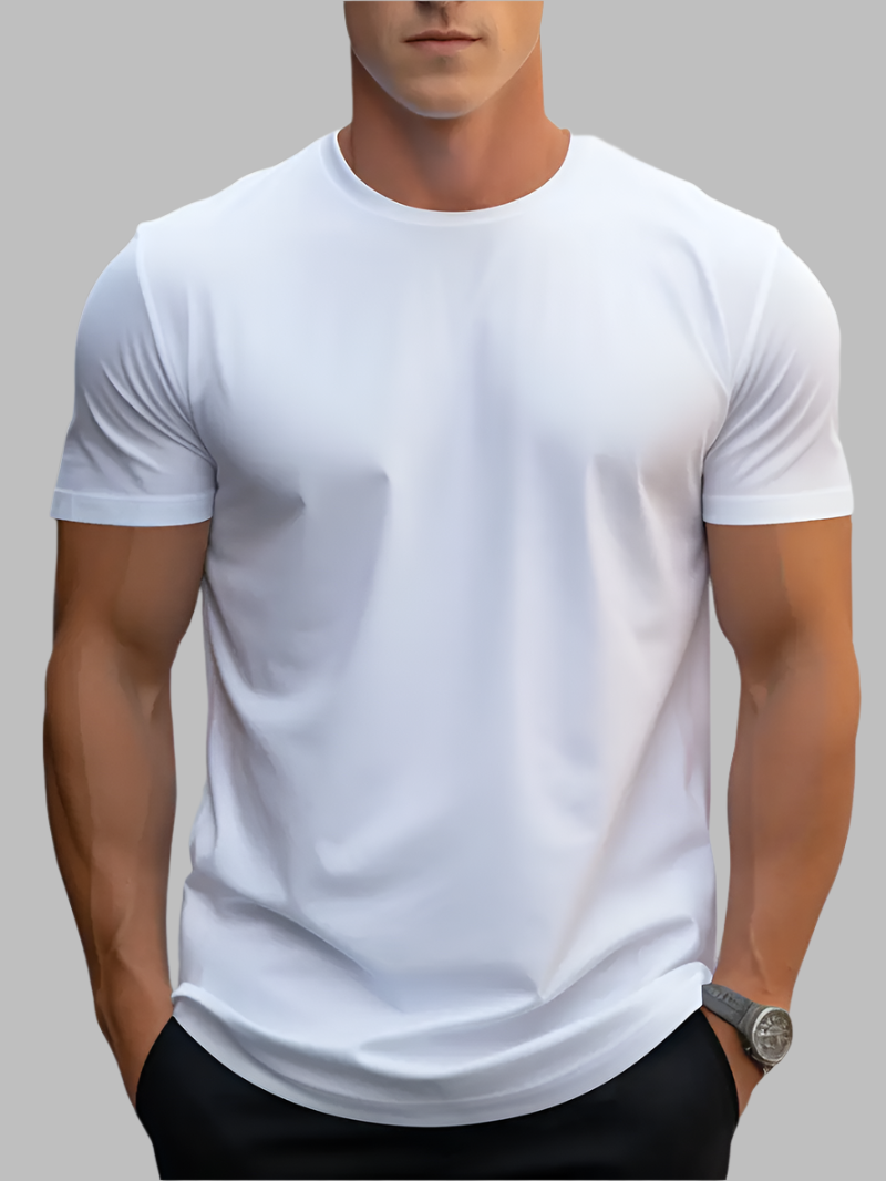 T-shirt Homme Blanc Casual - PanierRoyale
