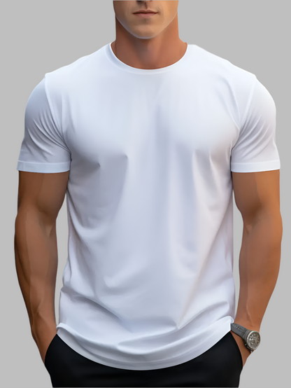 T-shirt Homme Blanc Casual - PanierRoyale