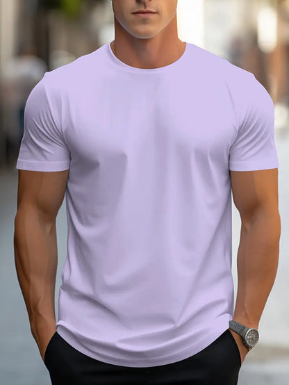T-shirt Homme Blanc Casual