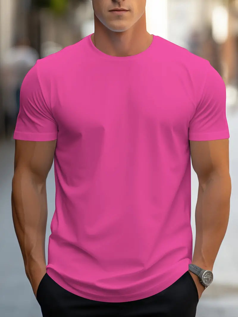 T-shirt Homme Blanc Casual