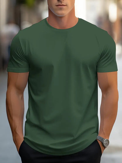 T-shirt Homme Blanc Casual