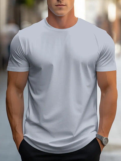 T-shirt Homme Blanc Casual