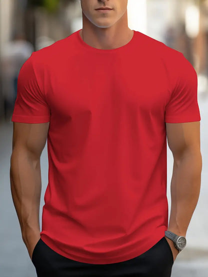 T-shirt Homme Blanc Casual