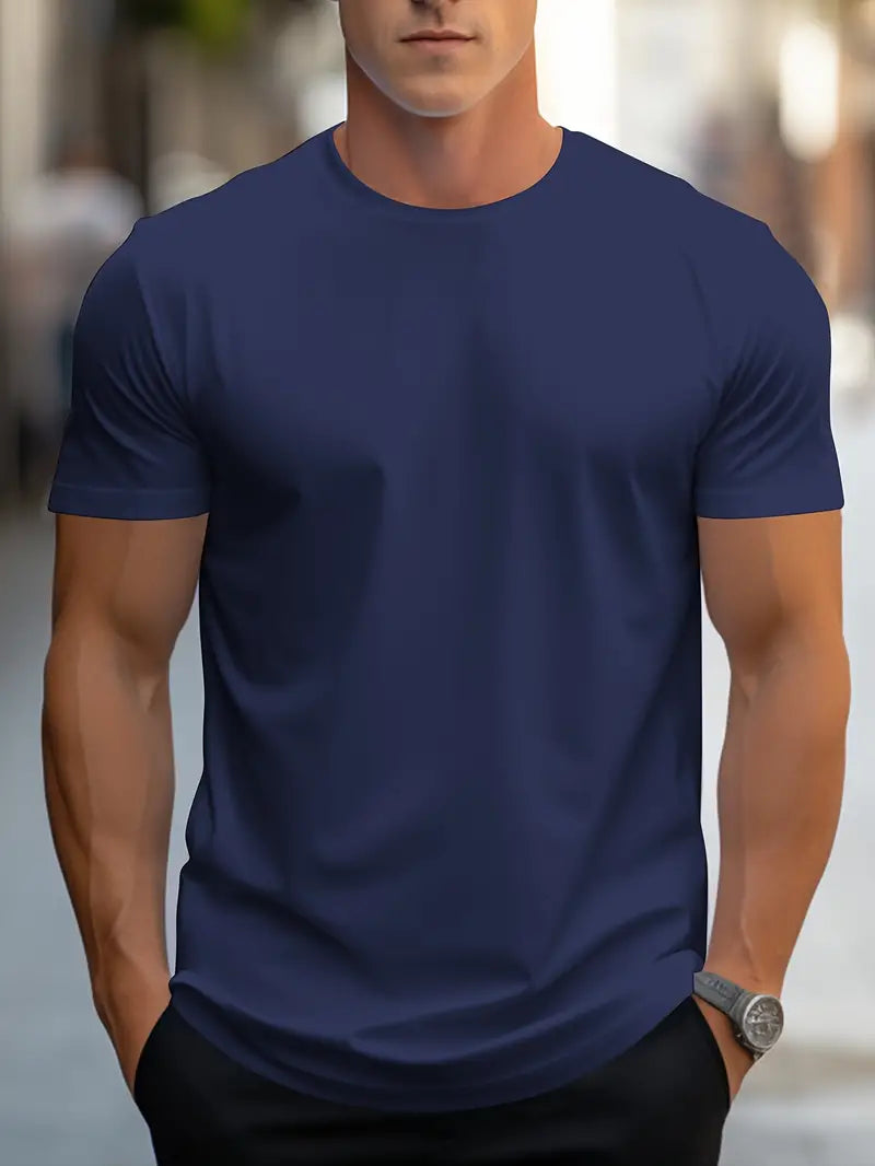 T-shirt Homme Blanc Casual