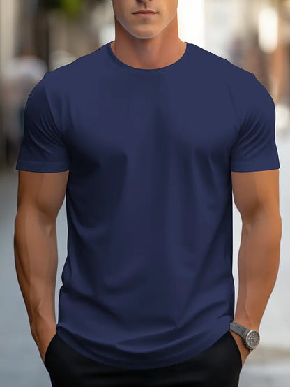 T-shirt Homme Blanc Casual