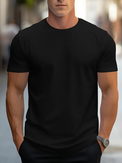T-shirt Homme Blanc Casual