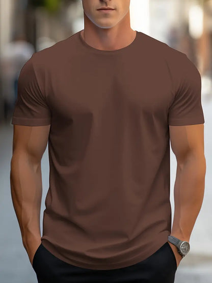 T-shirt Homme Blanc Casual