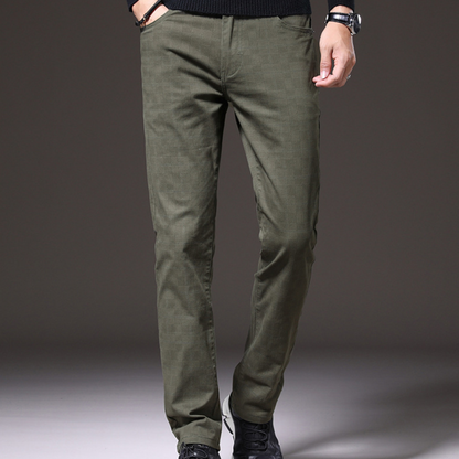 Pantalon Carreaux Slim Fit Chic Automne