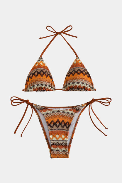 Maillot de bain Triangle Coloré avec Bretelles Réglables - BerlinGlamour