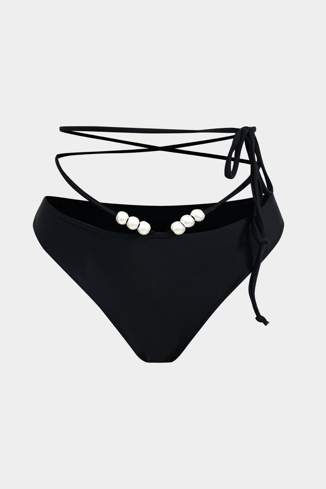 Maillot de bain bikini 3 pièces avec ceinture et pareo transparent