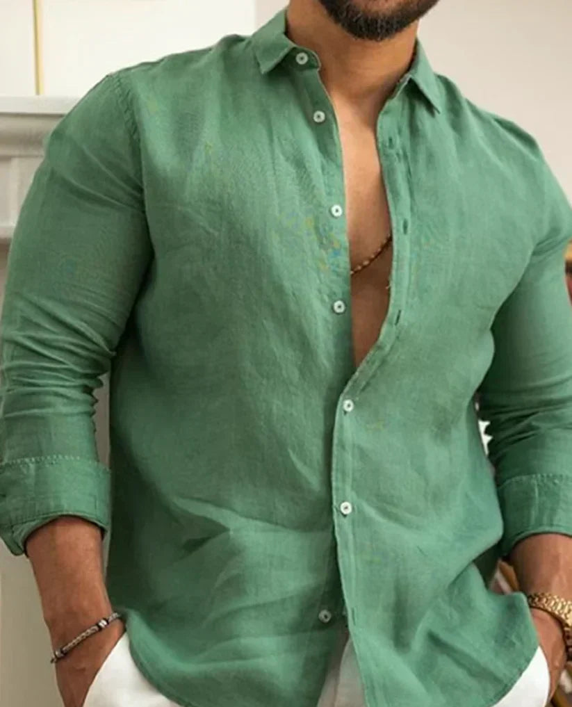 Chemise Homme Lin Authentique - Confort et Élégance pour Tous les Jours