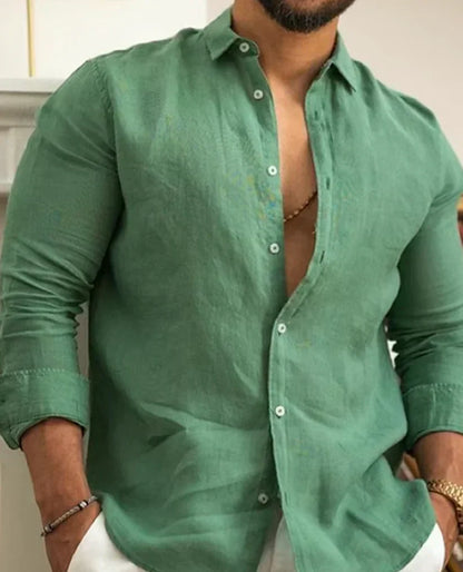 Chemise Homme Lin Authentique - Confort et Élégance pour Tous les Jours