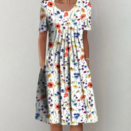 Robe Femme Élégante à Fleurs Décontractée - BerlinGlamour